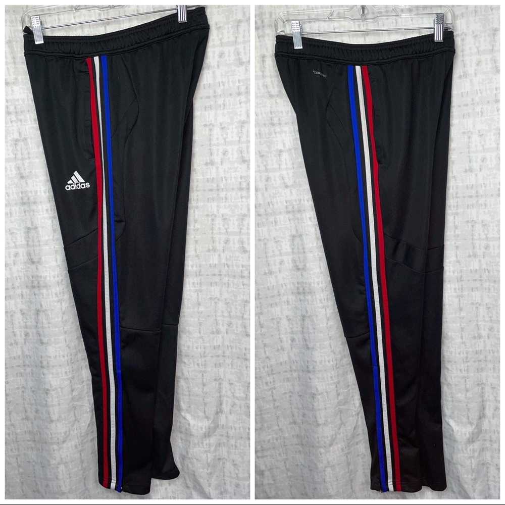 Large Adidas Black Sweatpants Joggers Climacontrol